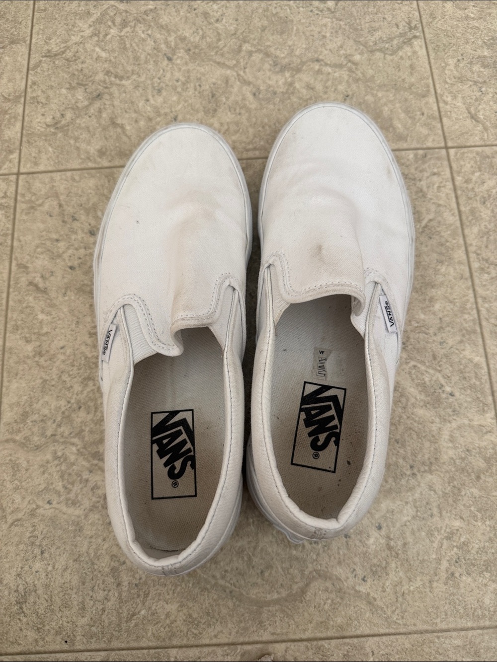 Vans WOMENS Slip-On Sneakers in White